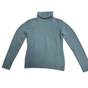 Brooks Brothers Sky Blue Cashmere Turtleneck Sweater Size S Excellent Condition